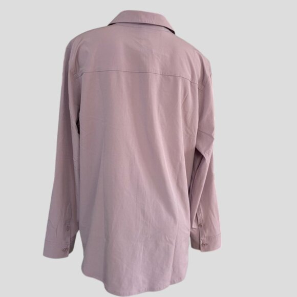 NWT Eddie Bauer Women's Dusty Iris Departure Long-Sleeve Shirt - Picture 6 of 16